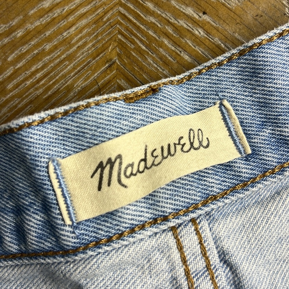 MADEWELL Relaxed Raw Hem Denim Jean Short 29 - Picture 10 of 11